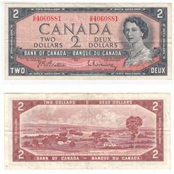 1954 Canada 2 Dollar Note