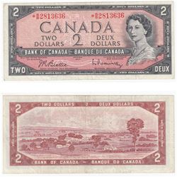 1954 Canada 2 Dollar Note