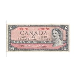 1954 Canada 2 Dollar Note