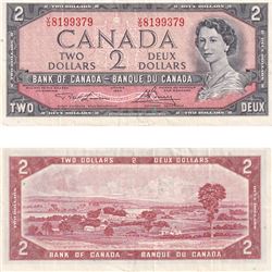 1954 Canada 2 Dollar Note