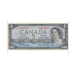 1954 Canada 5 Dollar Note