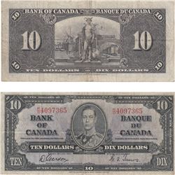 1937 Canada 10 Dollar Note