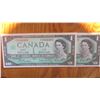 Image 1 : Set of 2 1967 Canada 1 Dollar Notes