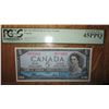 Image 1 : 1954 Canada 5 Dollar Note Devils Face
