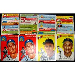 37-1954 TOPPS BASEBALL CARDS EX-VGEX
