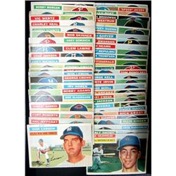 112-1956 TOPPS BASEBALL CARDS MOSTLY VGEX