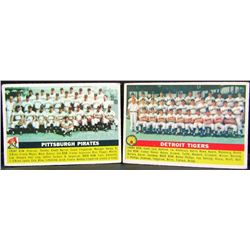 1956 TOPPS #121 PIRATES TEAM CARD VG+;