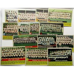 14-1956 TOPPS TEAM CARDS: #166 DODGERS