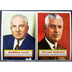 1956 TOPPS #1 & #2 VGEX+