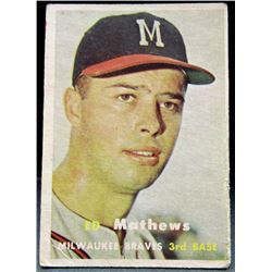 1957 TOPPS #250 EDDIE MATHEWS VG