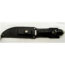 VINTAGE SURVIVAL KNIFE W.COMPASS STONE