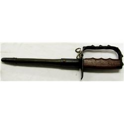 WWI US MODEL 1917 TRENCH KNIFE & SCABBARD BY LF&C