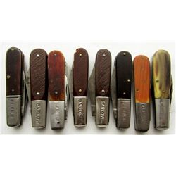 VINTAGE 6 BARLOW & 2 PRIMBLE KNIFE LOT.