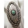 Image 1 : NAVAJO SIZE 7 STERLING RING WITH GREEN