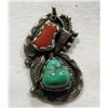 Image 1 : GORGEOUS ANTIQUE STERLING NAVAJO PENDANT