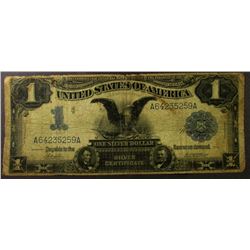 1899 "BLACK EAGLE" $1 SILVER CERT CIRC