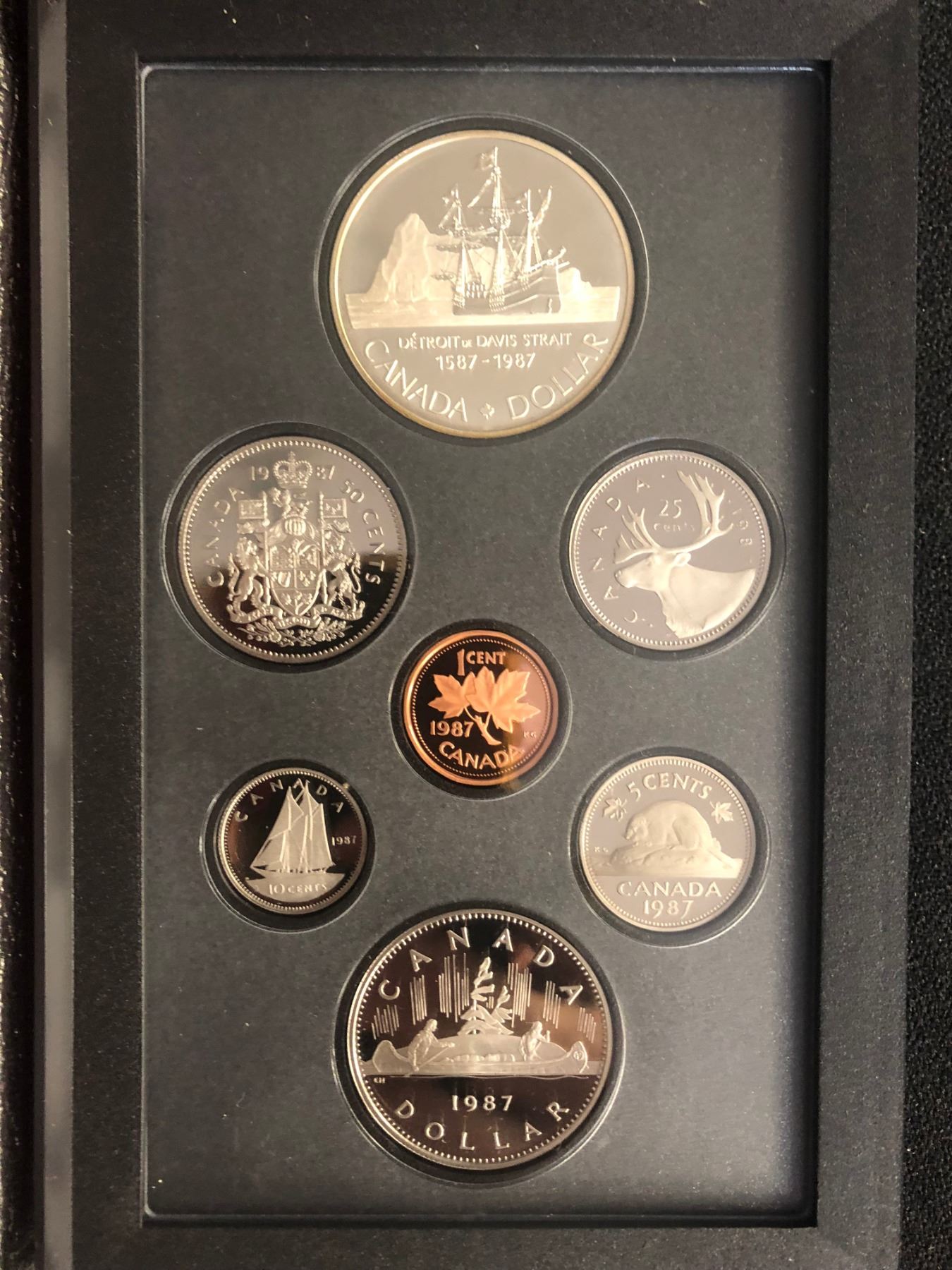 1987 SPECIMEN DOUBLE DOLLAR SET (ROYAL CANADIAN MINT)