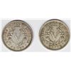 Image 2 : TWO PIECE 1910 LIBERTY NICKELS
