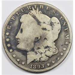 1893-O MORGAN SILVER DOLLAR