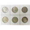 Image 2 : HALF DOLLAR LOT - 6 COINS TOTAL
