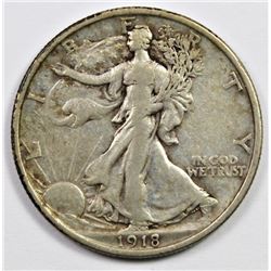 1918 WALKING LIBERTY HALF DOLLAR