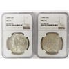 Image 1 : TWO NGC MS64 MORGAN DOLLARS: