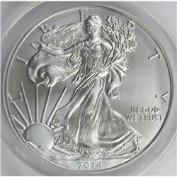 2014-W BURNISHED AMERICAN SILVER EAGLE