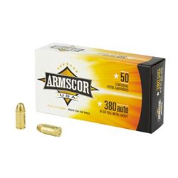 ARMSCOR 380ACP 95GR FMJ 1000 Rds