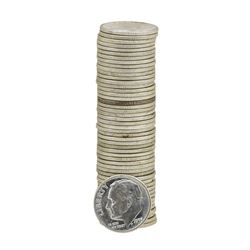 Roll of (50) 1955-D Brilliant Uncirculated Roosevelt Dimes
