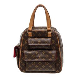 Louis Vuitton Monogram Canvas Leather Excentri Cite Shouder Bag