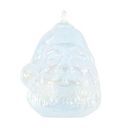 Ornament (Santa White) by Glass Eye Studio