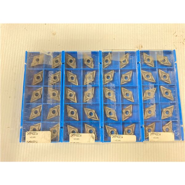 Lot of (40) New? Valenite Carbide Inserts, P/N: DNMP 4321W