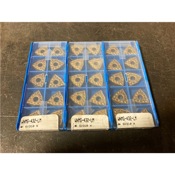 Lot of (30) New? Valenite Carbide Inserts, P/N: WNMG 432-LM