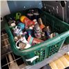 Image 1 : GREEN BASKET OF WATER BOTTLES