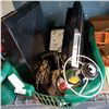 Image 1 : PS3 CONSOLE AND ELECTRONICS IN GREEN BASKET