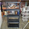 Image 1 : 6FT BLACK PLASTIC SHELF