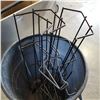 Image 2 : GARBAGE PAIL WITH METAL RACKS