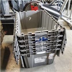 5 LARGE INTERLOCKING TOTES