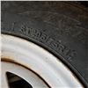 Image 3 : SET OF 4 RV TRAILER TIRES AND 5 BOLT WHEELS WITH CENTRE CAPS