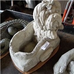 CONCRETE SHITZU IN PLANTER