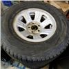Image 2 : SET OF 4 15" TIRES ON FORD RIMS