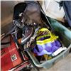 Image 1 : RC HELICOPTERS AND TOTE OF TOYS