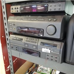 PIONEER STEREO AMPLIFIER, SOUND FIELD PROCESSOR AND DOUBLE CASSETTE DECK