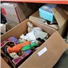Image 1 : 2 BOXES OF COLLECTOR DOLLS, STUFFIES, AND PUPPETS