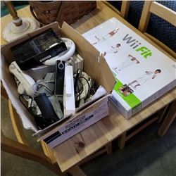 BOX OF WII CONSOLE AND GAMES