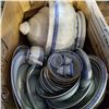 Image 3 : BOX AND BASKET OF EASTERN DISHES, TEA SET, AND TUREEN