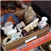 Image 2 : SOAPSTONE AND EASTERN CARVINGS AND TRAY OF WOOD CARVINGS