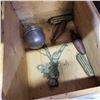 Image 2 : WOODEN LIQUOR BOX W/ CLOCK WEIGHTS