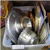 Image 2 : VINTAGE ALUMINUM PLATTERS, AND COLLECTOR TRAYS