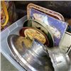 Image 3 : VINTAGE ALUMINUM PLATTERS, AND COLLECTOR TRAYS